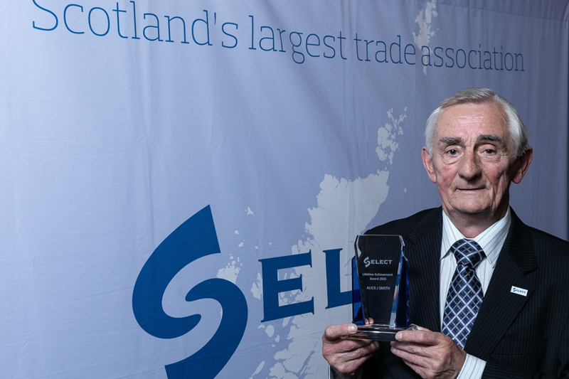 SELECT presents ‘unsung hero’ Alick Smith with its prestigious Lifetime Achievement Award