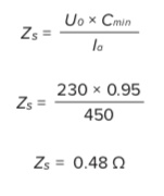 Zs Chart.pdf How to determine the maximum permitted earth fault loop impedance for ...