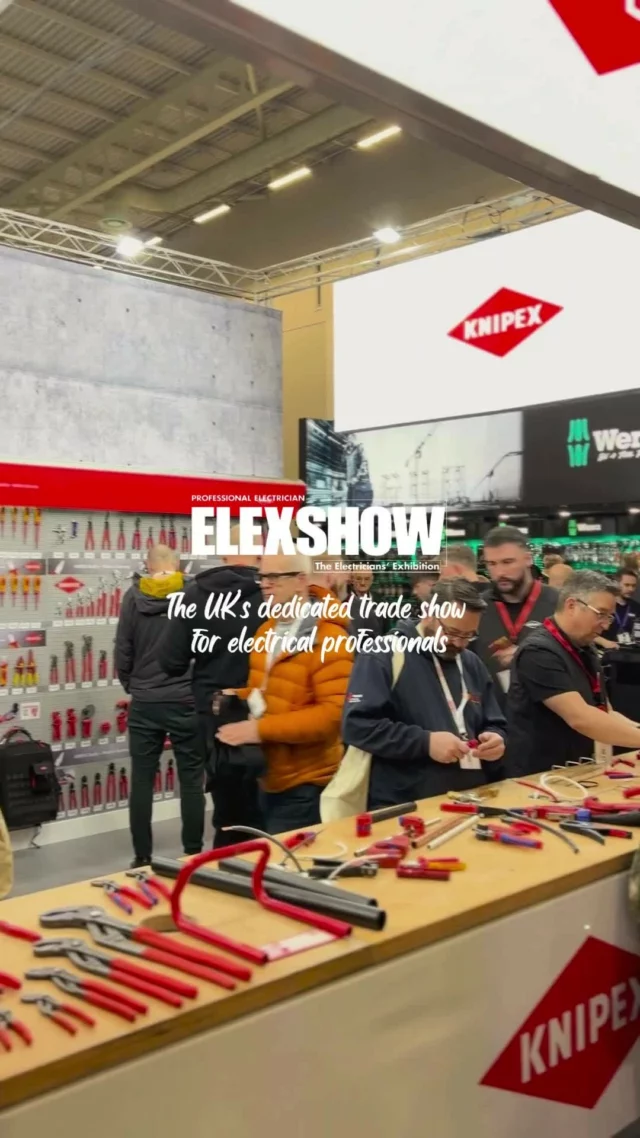🔌 See what ElexShow has to offer!⠀
 Get hands-on with the latest tools, explore cutting-edge solutions, and speak directly with industry experts – all under one roof at #ElexShow! 💡⠀
⠀
Find out why ElexShow is the perfect place for you to upgrade your skills and stay ahead in the trade. ⚡⠀
⠀
📍 We have two shows left this year: ⠀
Coventry, CBS Arena | 11th & 12th September & Surrey, Sandown Park | 6th & 7th November⠀
🎟 Grab your FREE ticket on the ElexShow website or via the link in our bio!⠀
∙⠀
∙⠀
∙⠀
#ElexShow #tradeshow #electricians #electricalprofessionals #tools #workwear #seminar #electricaltrade #freeticket #coventry #surrey #tradespeople